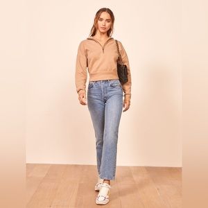 Reformation Jeans Marla Quarter Zip Size L